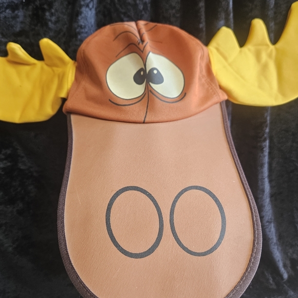 VTG 1989 Universal Studios Rocky & Bullwinkle Moose Hat, Adjustable - Picture 4 of 10